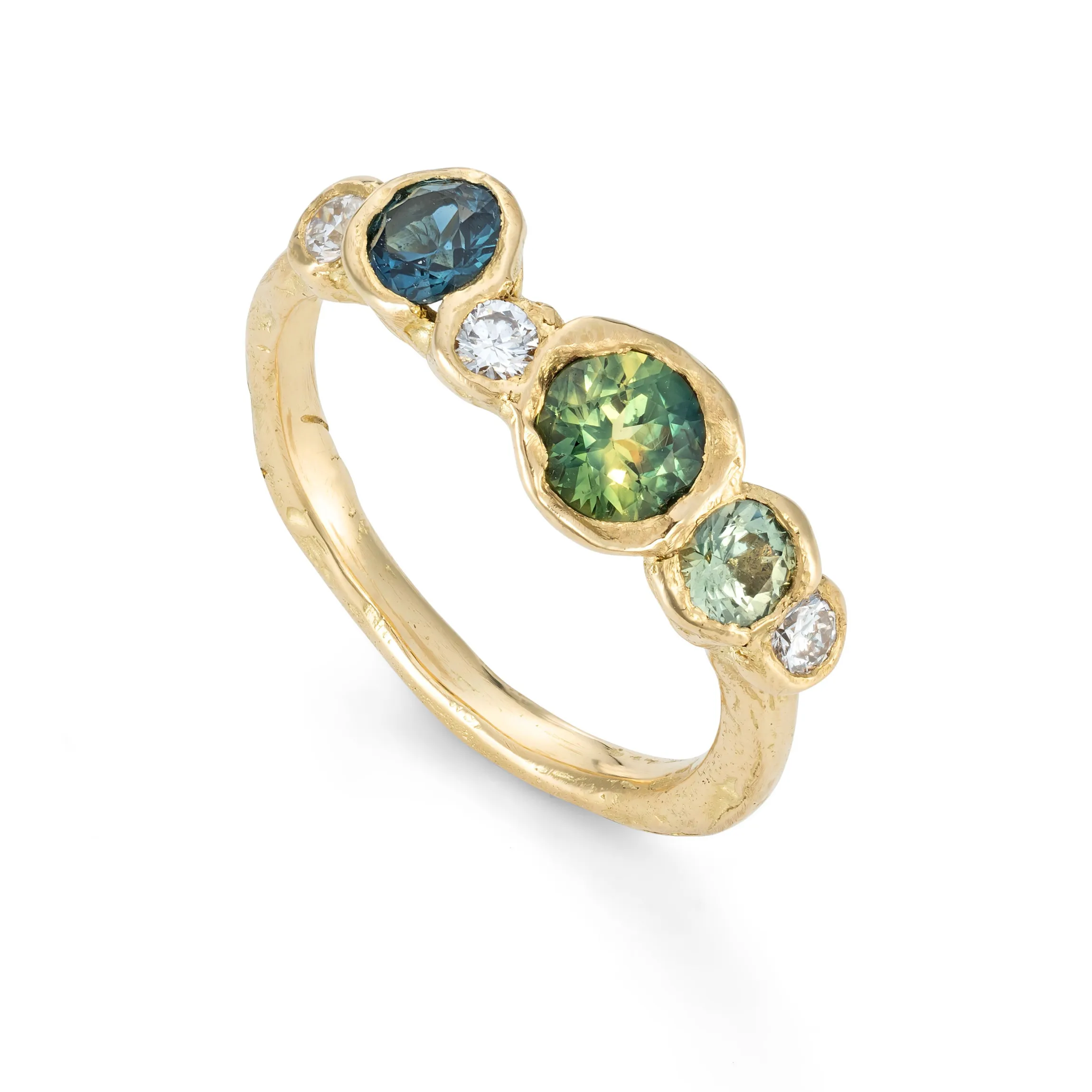 Sapphire Sea Whistle Ring