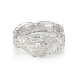 Signet Rock Ring Silver
