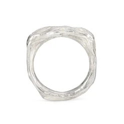 Signet Rock Ring Silver