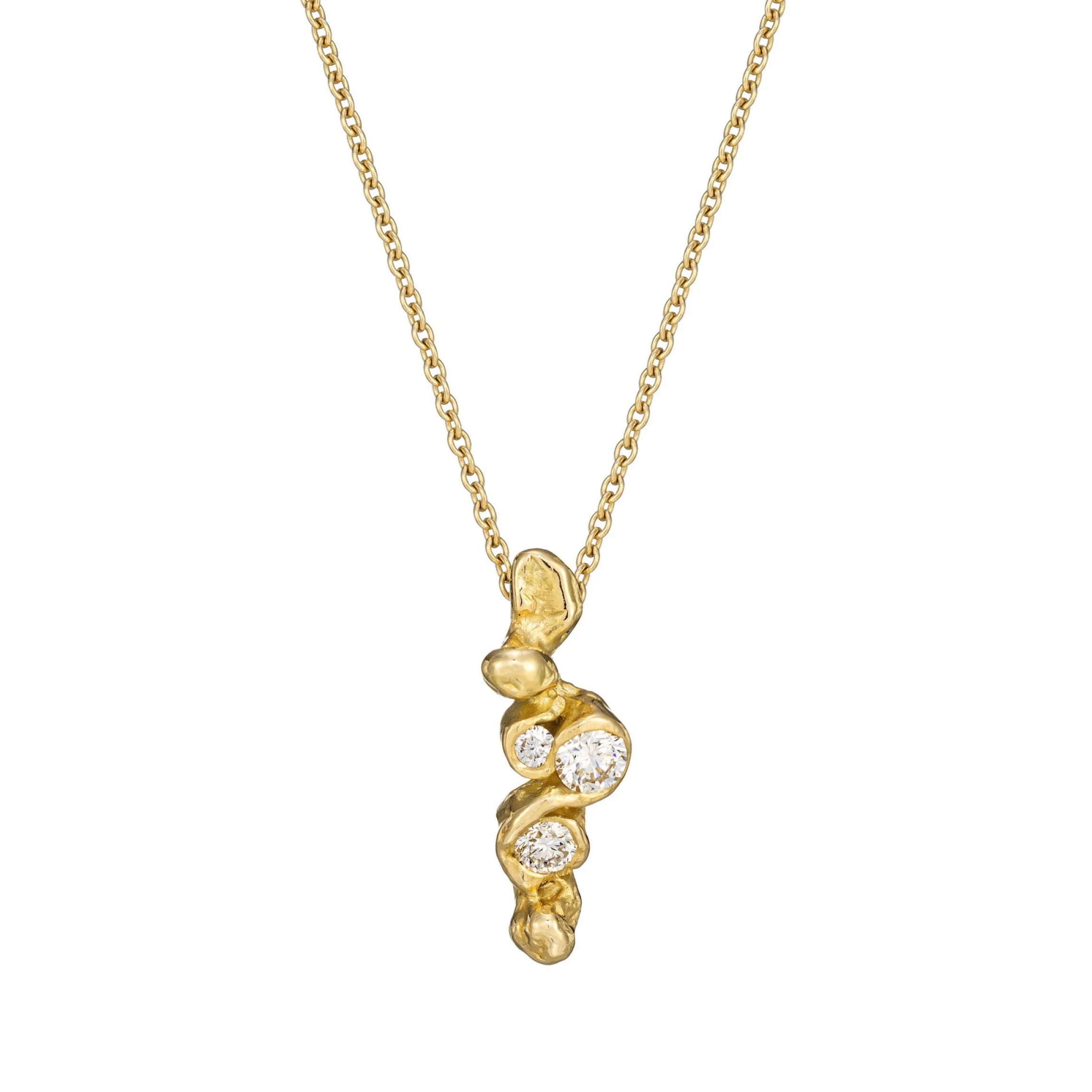 Spiralis Diamond Pendant