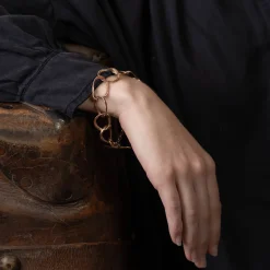 Stone Drawing Bracelet 9ct Rose Gold