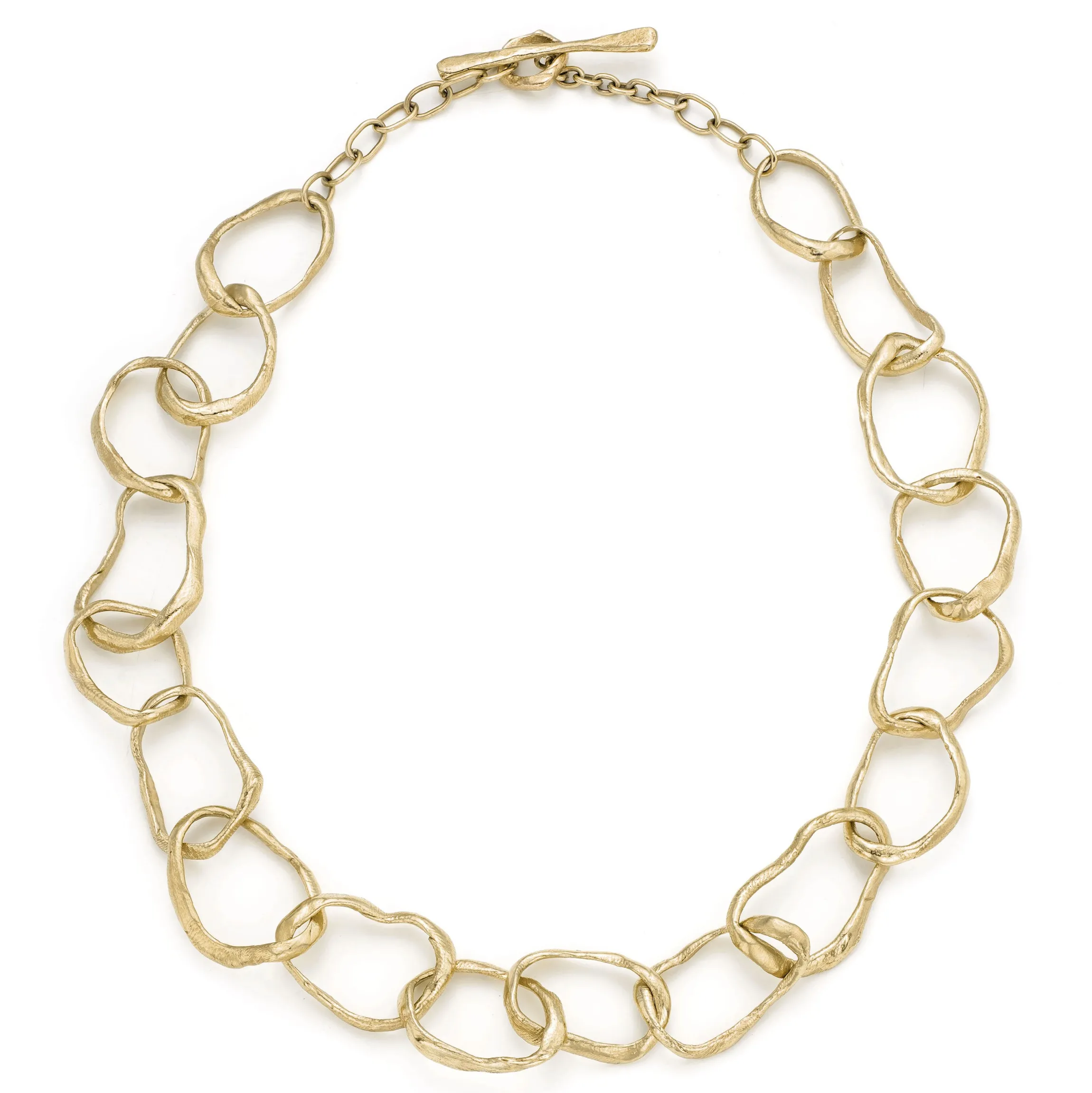 Stone Drawing Necklace 9ct Gold