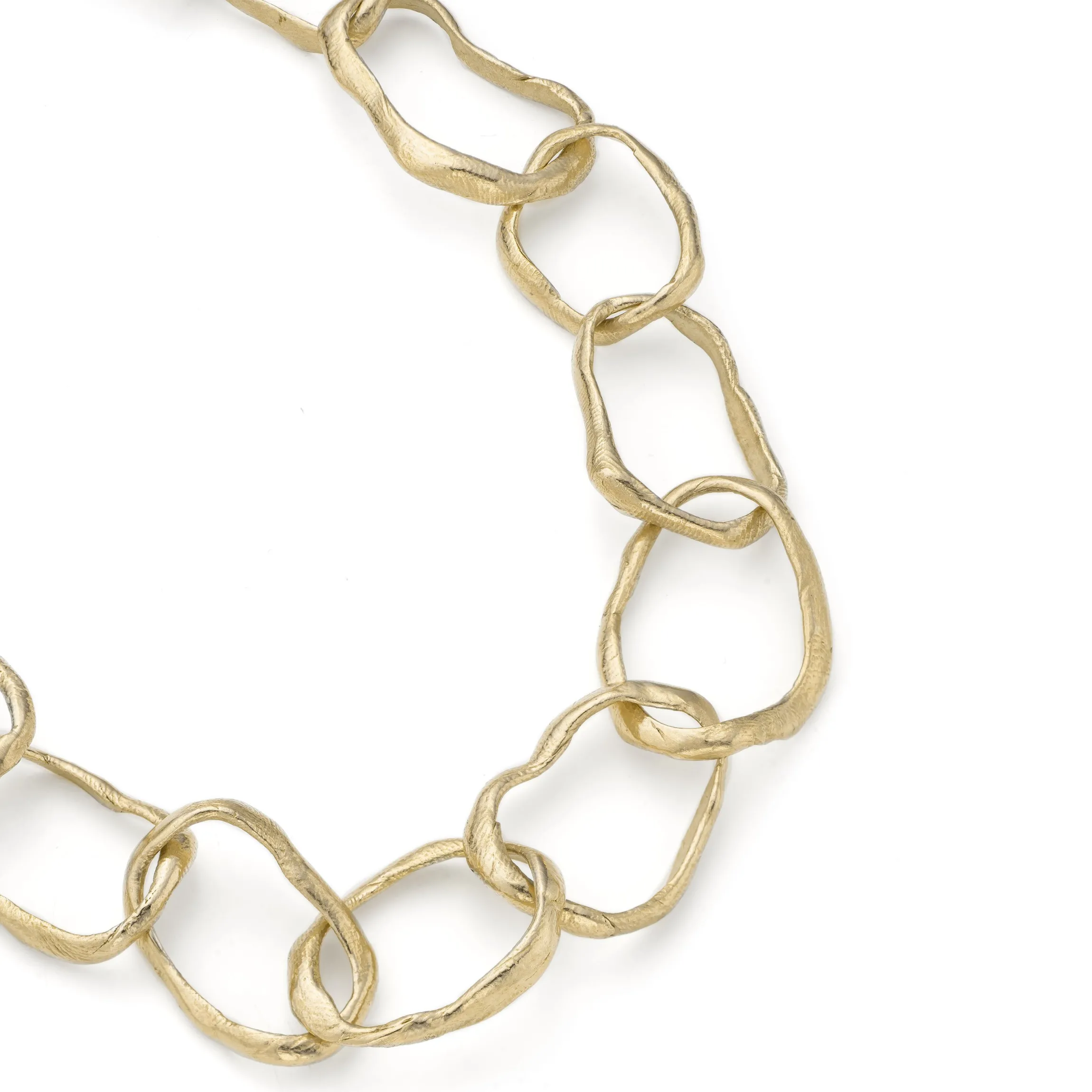 Stone Drawing Necklace 9ct Gold