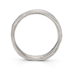 Stone Wide Ring Platinum