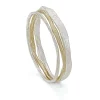 Strata Bangle Stack with Gold and Silver