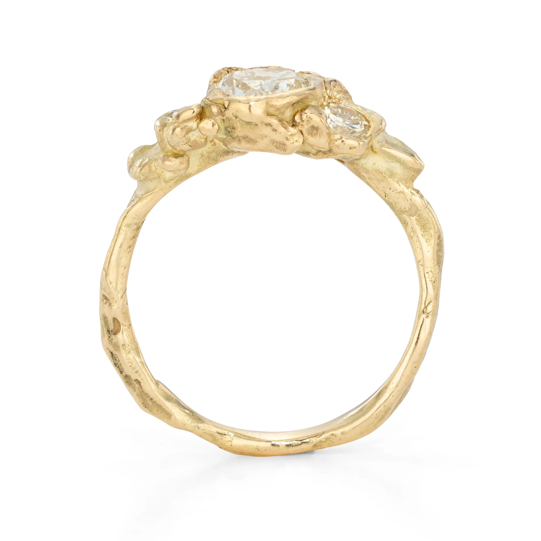 Sunshine Diamond Adakite Ring