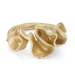 Tall Scribble Ring 9ct Gold