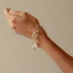 Tangle Bracelet Silver and 9ct Gold