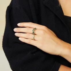 Teal Sea Anemone Ring