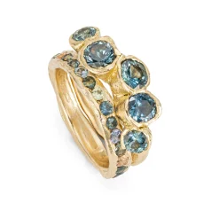 Teal Sea Anemone Ring