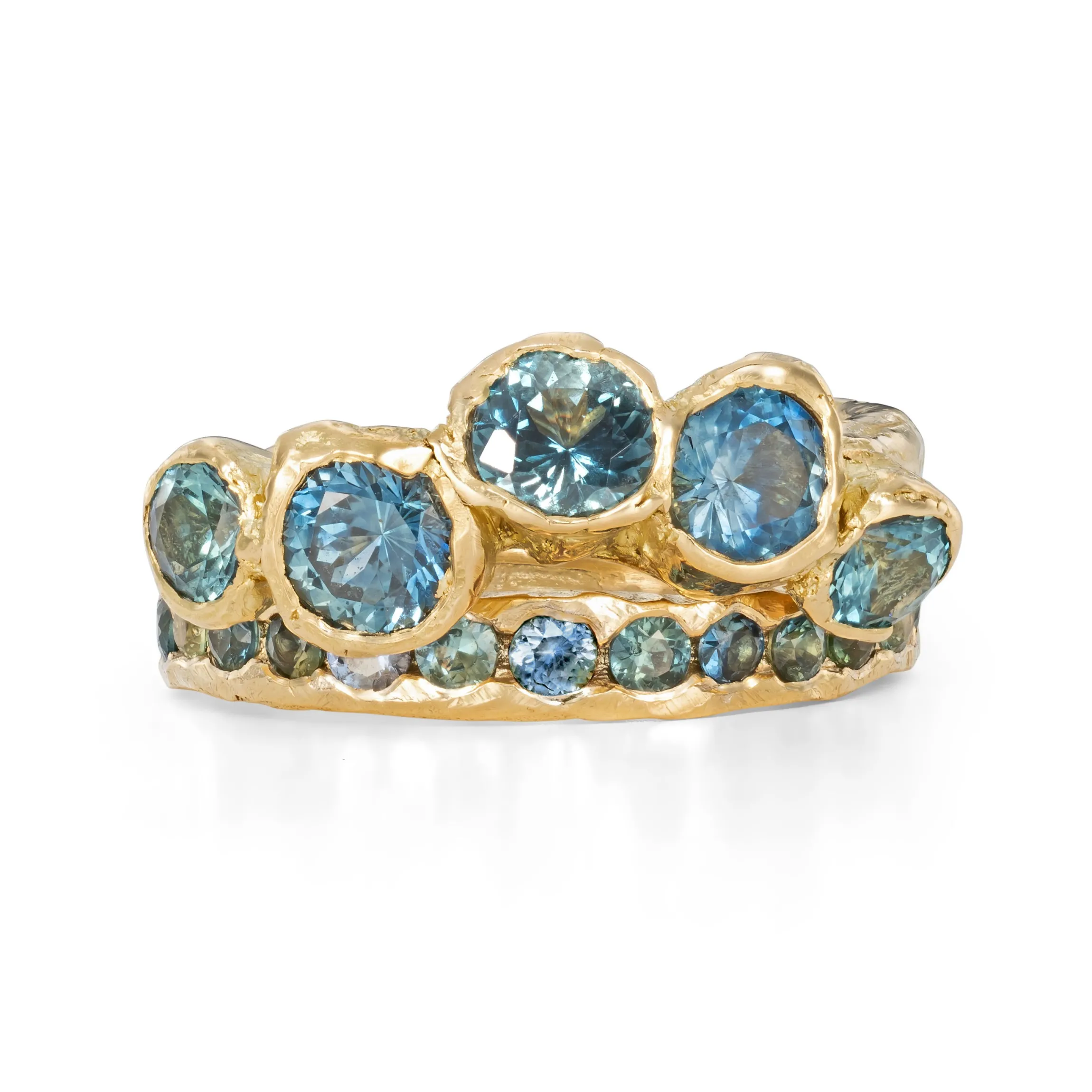 Teal Sea Anemone Ring
