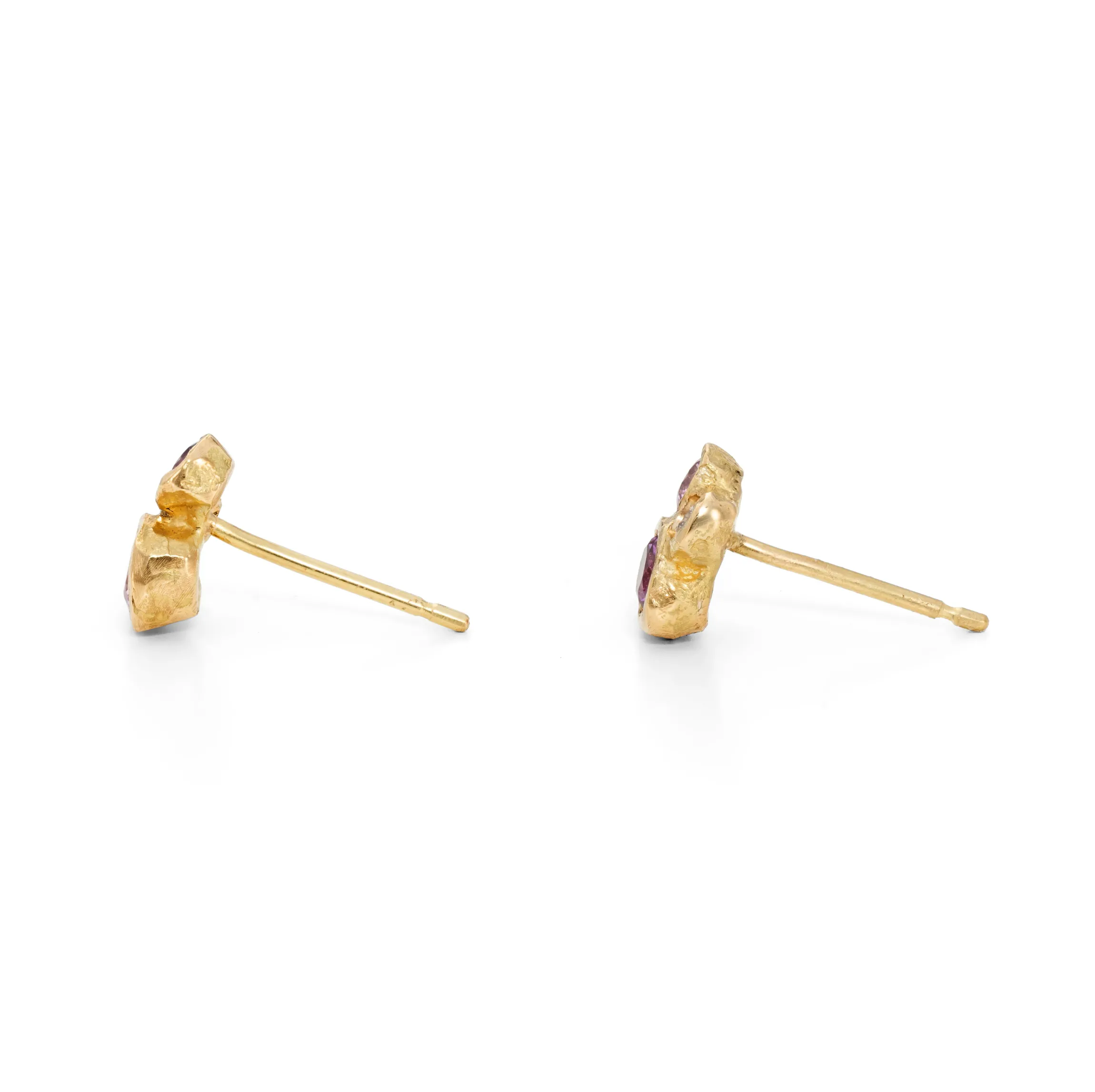 Thrift Pink Cluster Studs