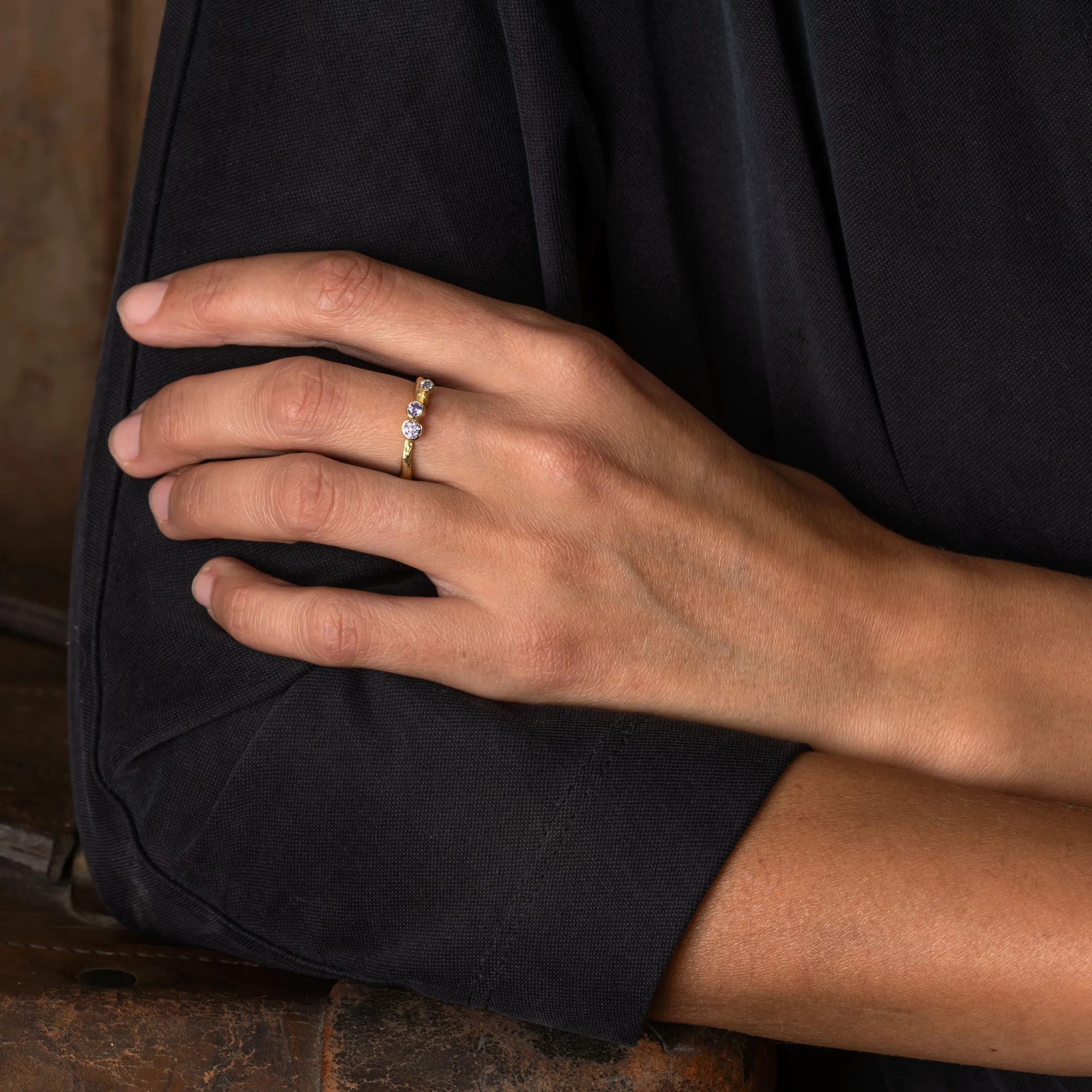 Thrift Pink Craggy Alaria Ring