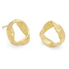 Whorl Studs 18ct Gold