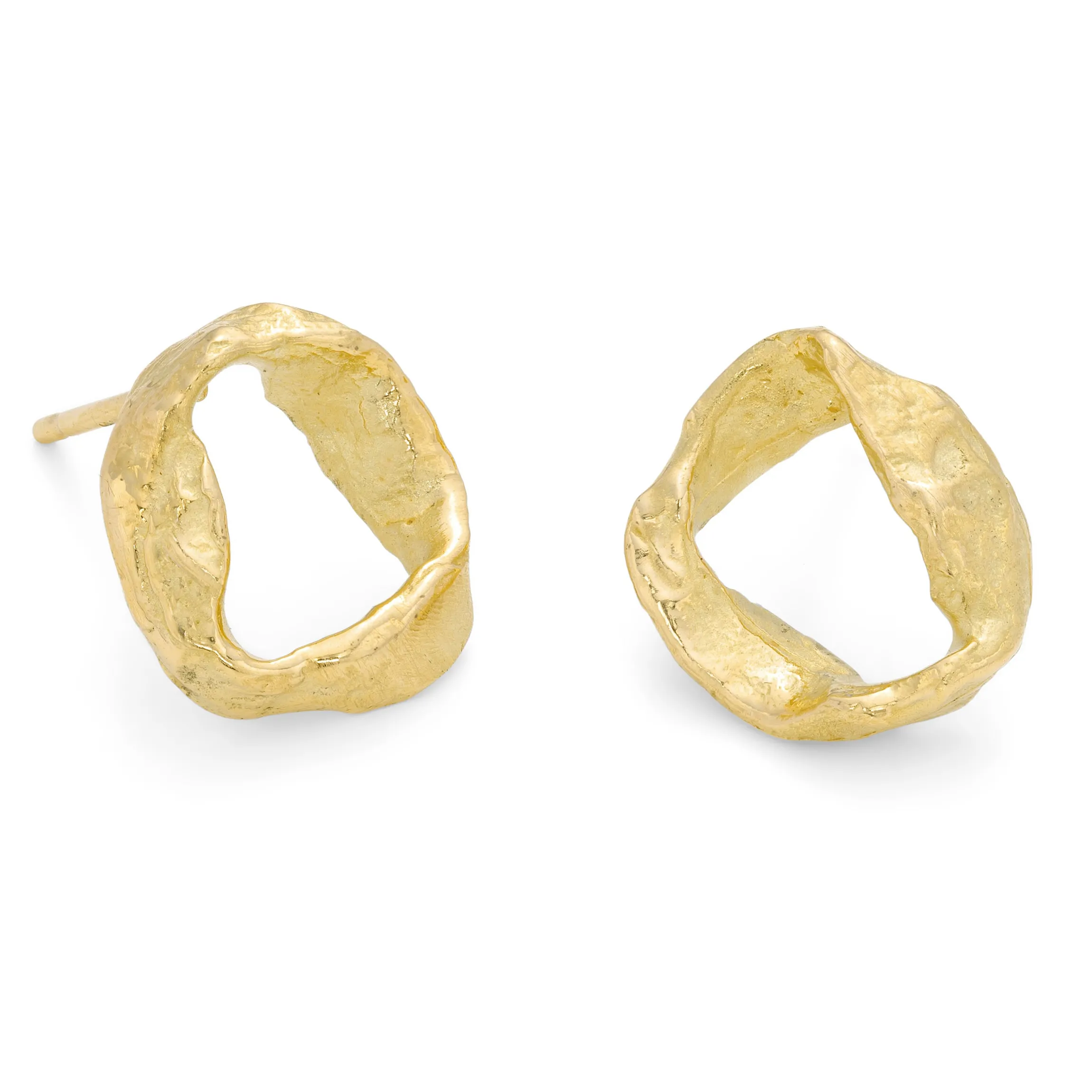 Whorl Studs 18ct Gold
